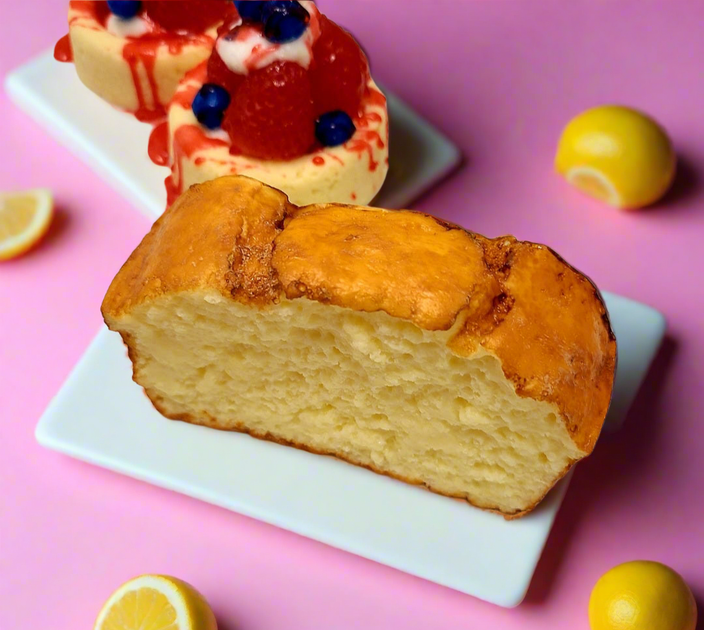 Lemon Poundcake Soap Slice